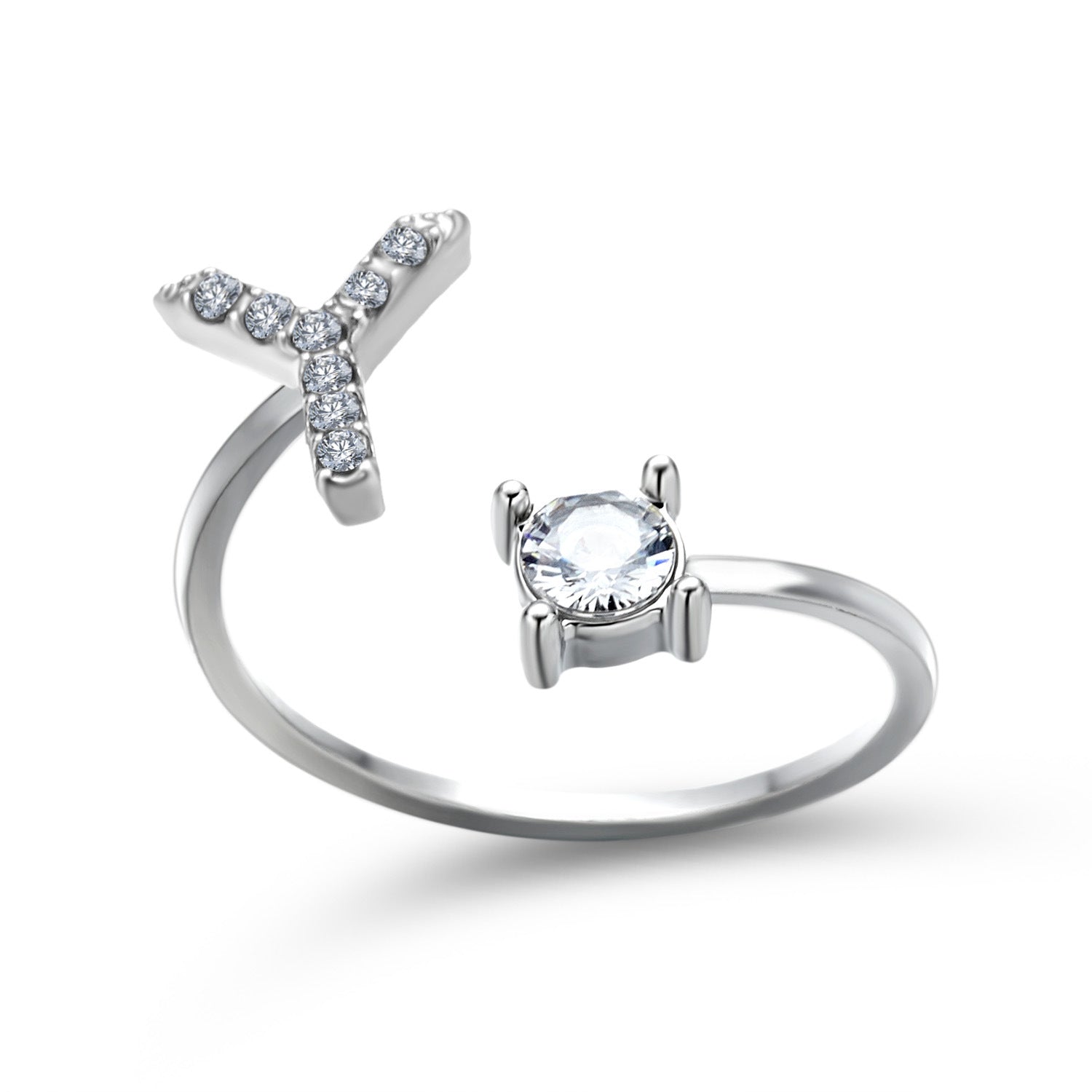 New Design Adjustable 26 Initial Letter Ring Fashion Jewelry For Women Simple Elegant Jewelry New Design Adjustable 26 Initial Letter Ring Fashion Jewelry For Women Simple Elegant Jewelry